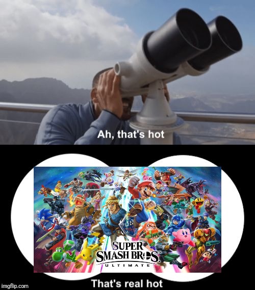 Will smith sees something better then fortnite | image tagged in thats hot,will smith,super smash bros ultimate,memes | made w/ Imgflip meme maker