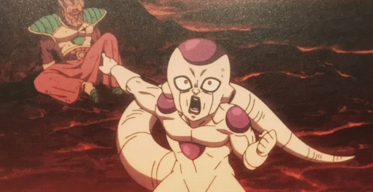 Frieza pointing at Paragus Blank Meme Template