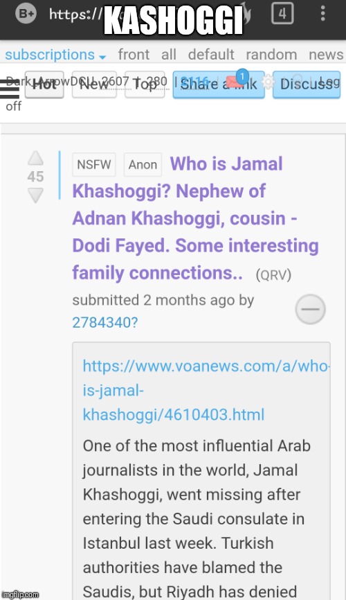 KASHOGGI | made w/ Imgflip meme maker