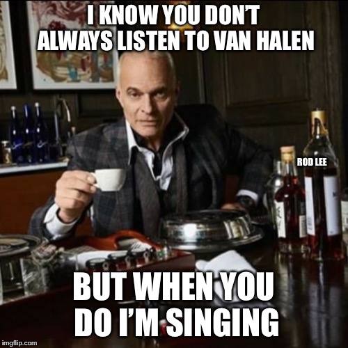 Diamond |  I KNOW YOU DON’T ALWAYS LISTEN TO VAN HALEN; ROD LEE; BUT WHEN YOU DO I’M SINGING | image tagged in rock and roll,the most interesting man in the world | made w/ Imgflip meme maker