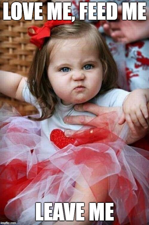 annoyed baby girl face