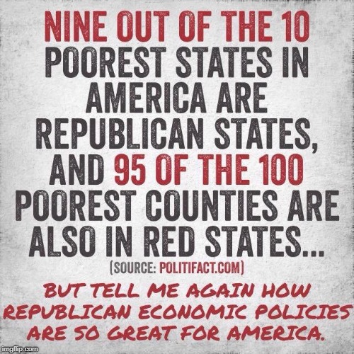 . | . | image tagged in poor,poor states,poor counties,republicans,gop | made w/ Imgflip meme maker