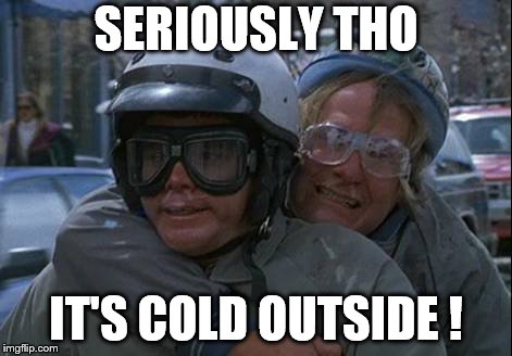 SERIOUSLY THO; IT'S COLD OUTSIDE ! | image tagged in funny | made w/ Imgflip meme maker