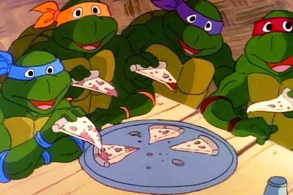 ninja turtles pizza Blank Meme Template