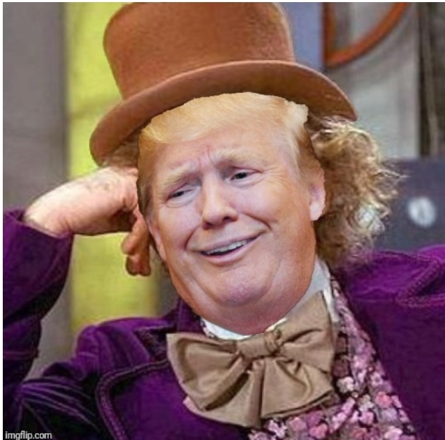 Wonka Trump Blank Meme Template