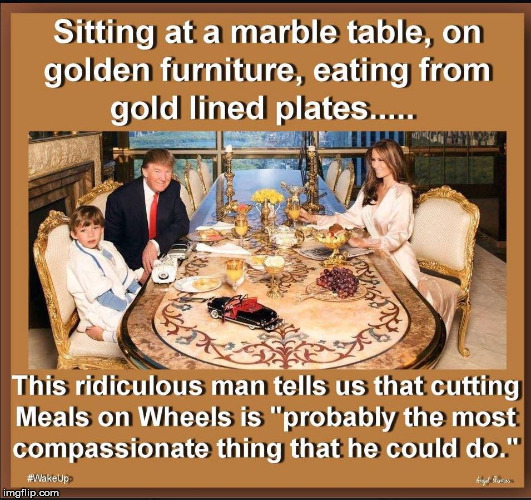 image tagged in trump meals on wheels | made w/ Imgflip meme maker