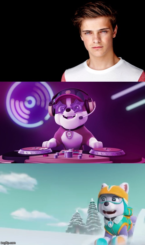 Martin Garrix, DJ Rubble & Everest Blank Meme Template