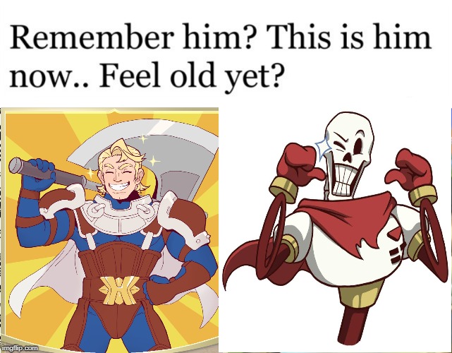papyrus and arthur | image tagged in fire emblem,fire emblem fates,undertale,papyrus | made w/ Imgflip meme maker