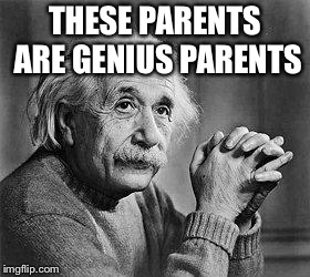 Albert Einstein | THESE PARENTS ARE GENIUS PARENTS | image tagged in albert einstein | made w/ Imgflip meme maker