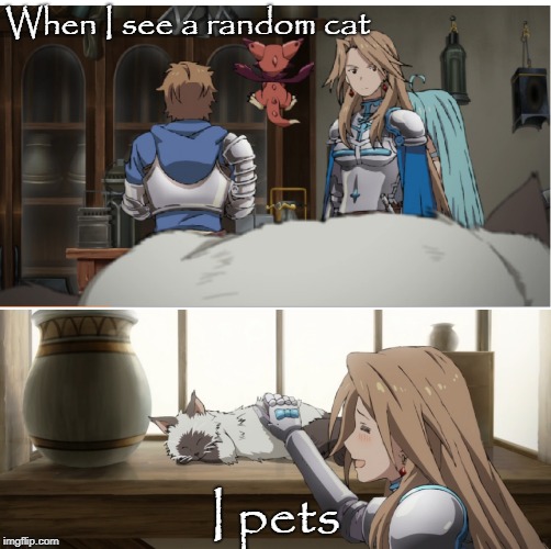 When I see a random cat; I pets | image tagged in caturday,petting,cat | made w/ Imgflip meme maker