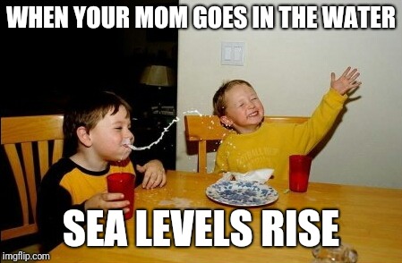 Yo Mamas So Fat Meme | WHEN YOUR MOM GOES IN THE WATER SEA LEVELS RISE | image tagged in memes,yo mamas so fat | made w/ Imgflip meme maker