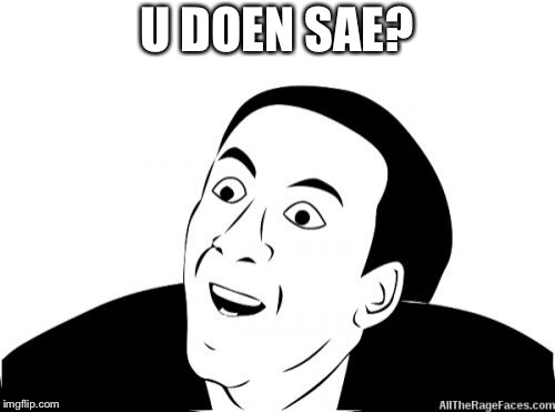 You Dont Say | U DOEN SAE? | image tagged in you dont say | made w/ Imgflip meme maker