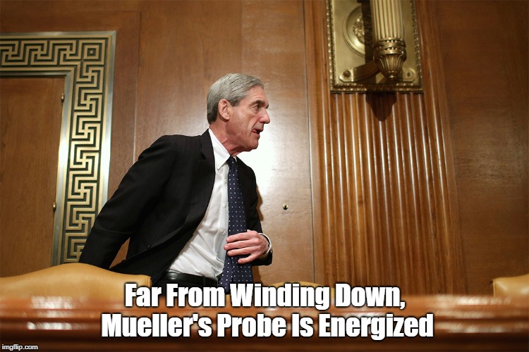 Far From Winding Down, Mueller's Probe Is Energized | made w/ Imgflip meme maker