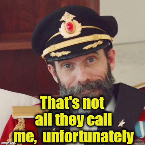 Captain Obvious | That's not all they call me,  unfortunately | image tagged in captain obvious | made w/ Imgflip meme maker