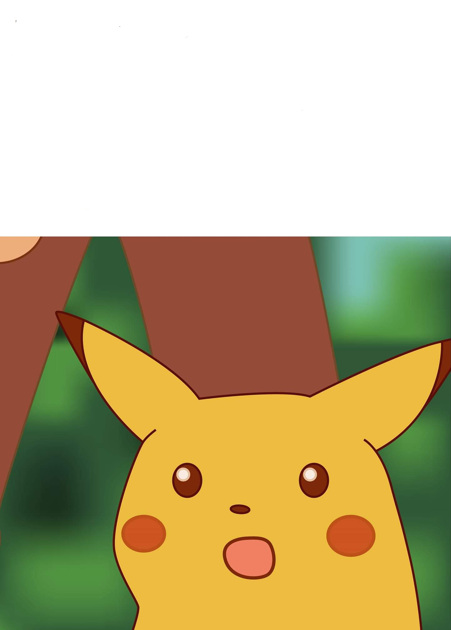 HD pikachu Blank Meme Template