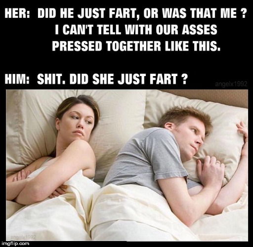 image tagged in fart,farts,couple in bed,farting,couple thinking bed,couple upset in bed | made w/ Imgflip meme maker