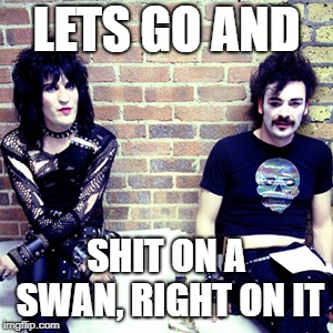LETS GO AND SHIT ON A SWAN, RIGHT ON IT | made w/ Imgflip meme maker