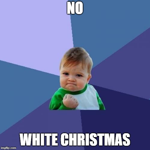 Success Kid Meme | NO; WHITE CHRISTMAS | image tagged in memes,success kid | made w/ Imgflip meme maker