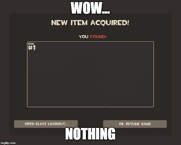 You got tf2 shit | WOW... NOTHING | image tagged in you got tf2 shit | made w/ Imgflip meme maker