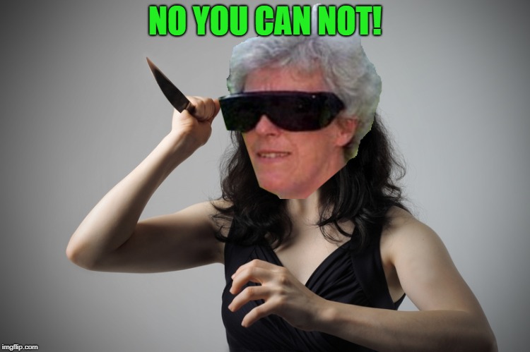 Angry woman | NO YOU CAN NOT! | image tagged in angry woman | made w/ Imgflip meme maker