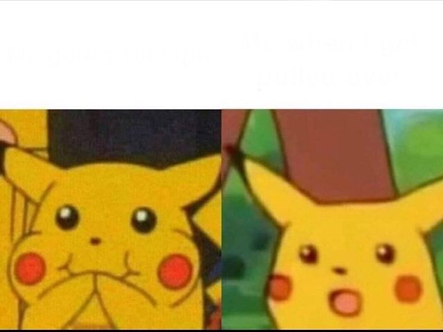 Happy and suprised pikachu Blank Meme Template