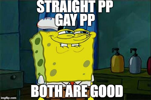 Don't You Squidward Meme | STRAIGHT PP; GAY PP; BOTH ARE GOOD | image tagged in memes,dont you squidward | made w/ Imgflip meme maker
