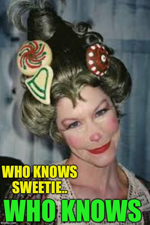 WHO KNOWS SWEETIE.. WHO KNOWS | made w/ Imgflip meme maker