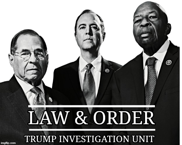 image tagged in law  order,trump,investigation | made w/ Imgflip meme maker