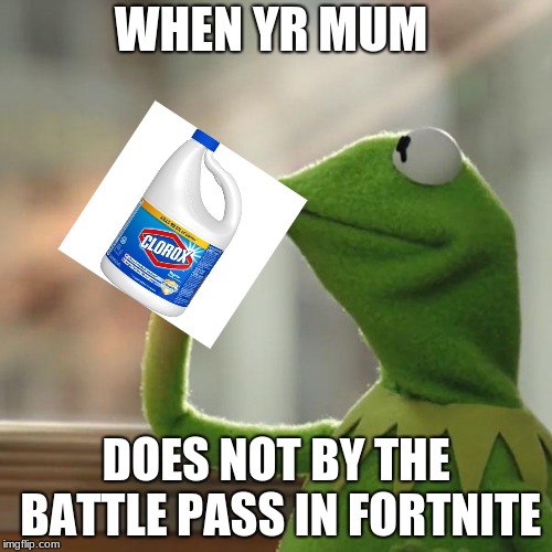 But That's None Of My Business Meme | WHEN YR MUM; DOES NOT BY THE BATTLE PASS IN FORTNITE | image tagged in memes,but thats none of my business,kermit the frog | made w/ Imgflip meme maker