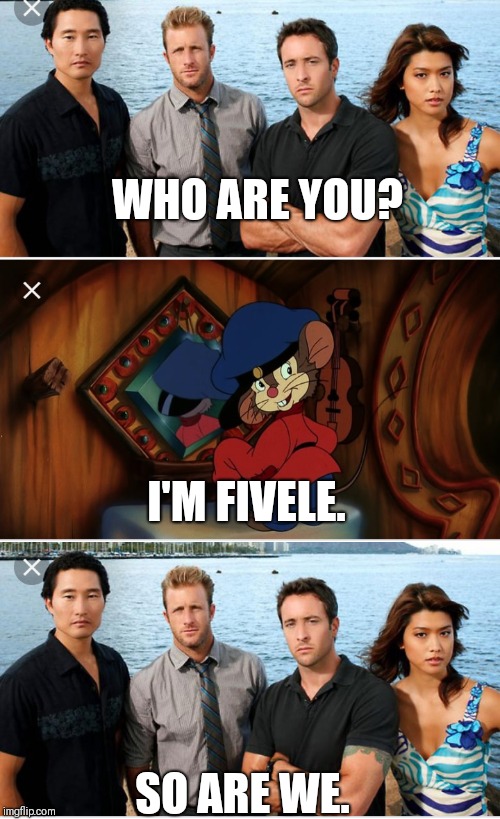 Russain 5-O | WHO ARE YOU? I'M FIVELE. SO ARE WE. | image tagged in hawaii 5-o | made w/ Imgflip meme maker
