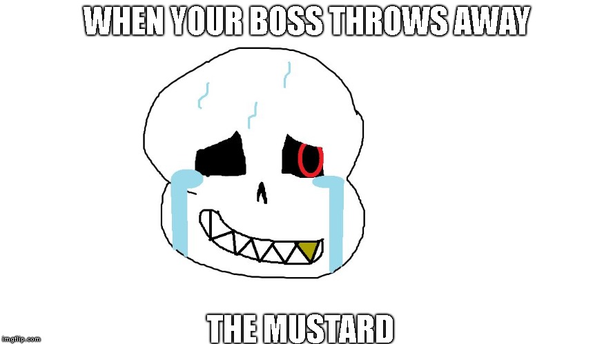 Crying Cherry | WHEN YOUR BOSS THROWS AWAY; THE MUSTARD | image tagged in crying cherry | made w/ Imgflip meme maker