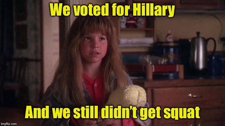 When California stopped believing in the Electoral College | We voted for Hillary; And we still didn’t get squat | image tagged in memes,christmas vacation,santa,believe | made w/ Imgflip meme maker