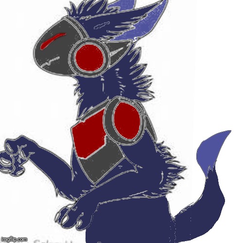 Note: I'm not very good at making OCs and this one I call Proto because in a sense they are a prototype protogen OC.  | image tagged in oc,furry,protogen | made w/ Imgflip meme maker