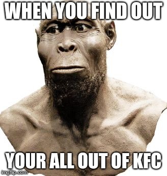 WHEN YOU FIND OUT; YOUR ALL OUT OF KFC | image tagged in fortnut meme | made w/ Imgflip meme maker