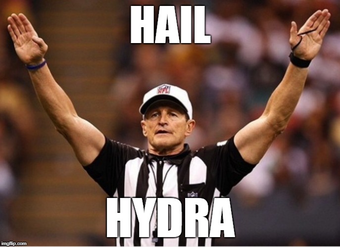 All hail | HAIL HYDRA | image tagged in all hail | made w/ Imgflip meme maker