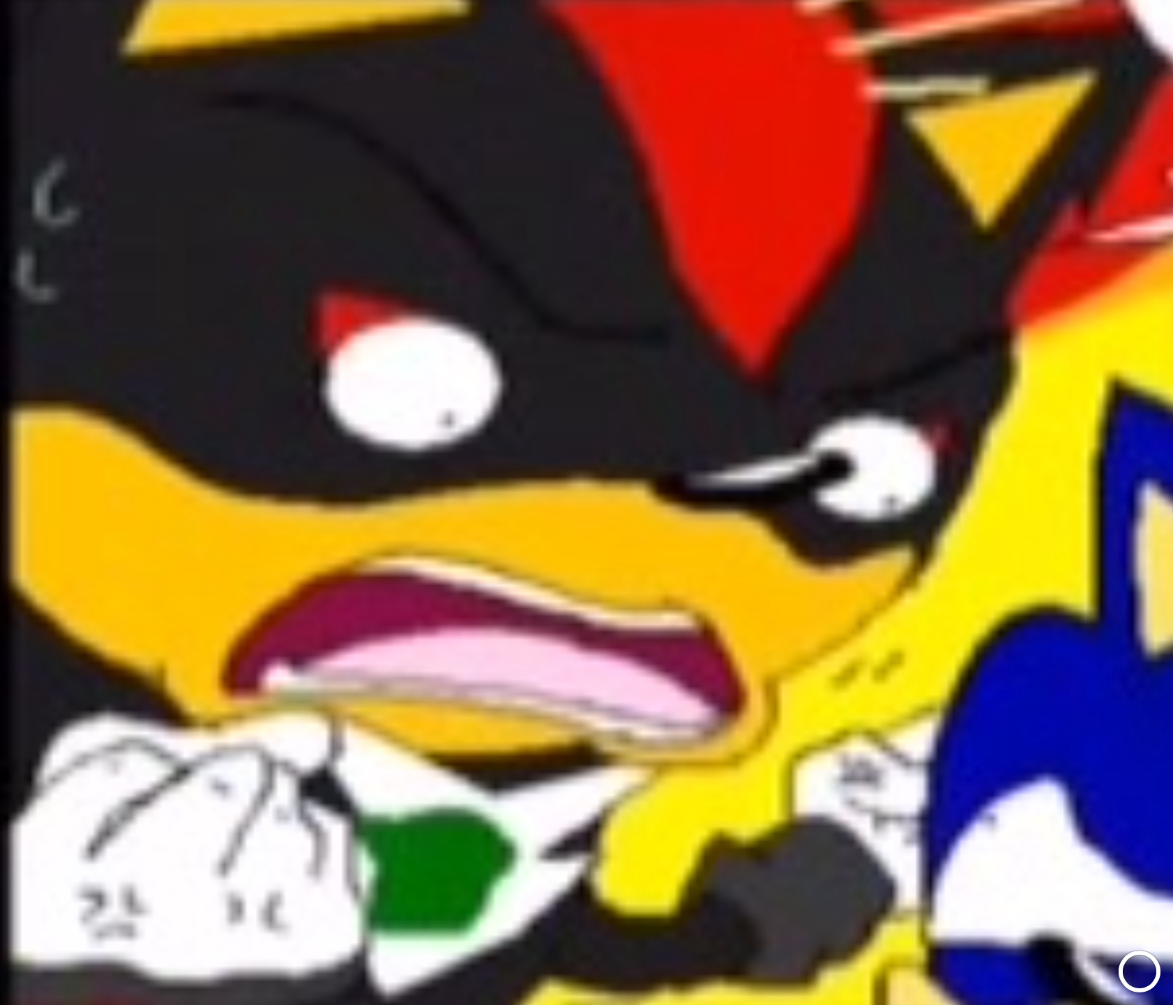 High Quality PISSED OF SHADOW Blank Meme Template