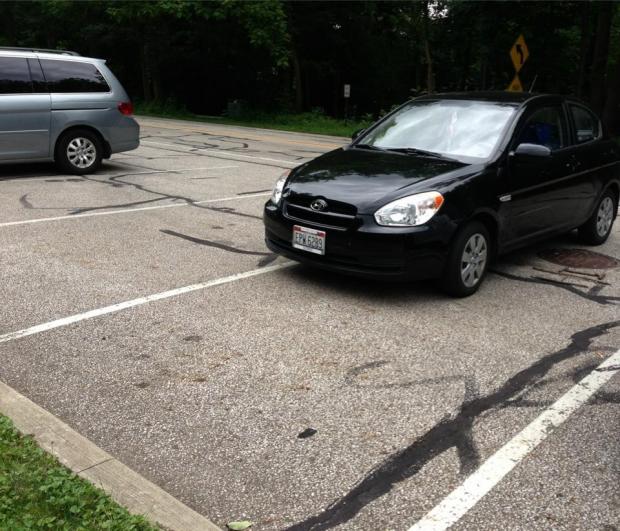 Shitty parking Blank Meme Template