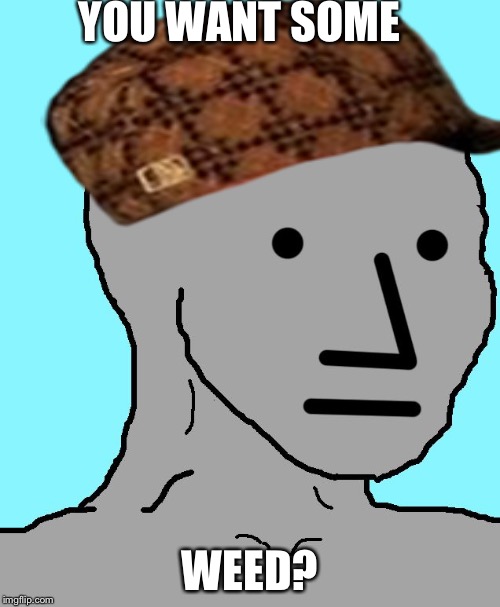 NPC Meme | YOU WANT SOME; WEED? | image tagged in memes,npc,scumbag | made w/ Imgflip meme maker