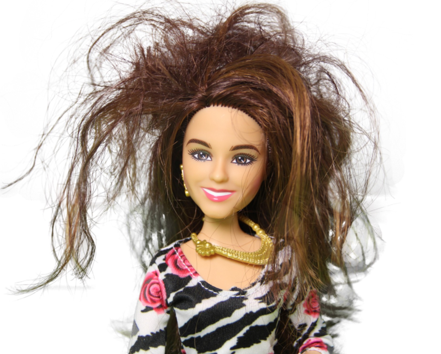 barbie messy hair