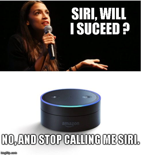 Alexandria Vs Alexa | SIRI, WILL I SUCEED ? NO, AND STOP CALLING ME SIRI. | image tagged in alexandria vs alexa | made w/ Imgflip meme maker