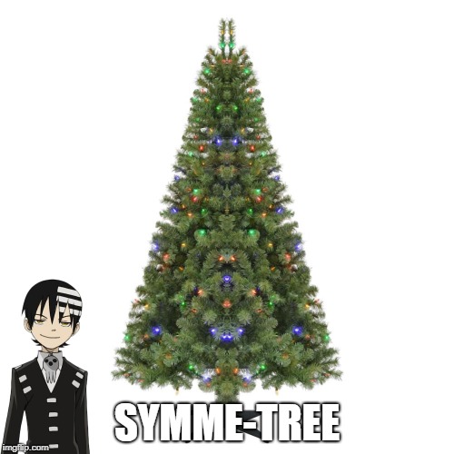 SYMME-TREE | image tagged in soul eater,death the kid,kid,death,christmas,xmas | made w/ Imgflip meme maker