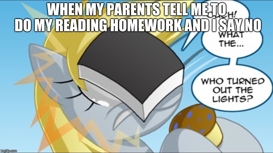 reading homework meme