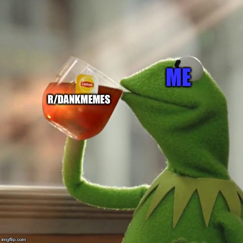But That's None Of My Business | ME; R/DANKMEMES | image tagged in memes,but thats none of my business,kermit the frog | made w/ Imgflip meme maker