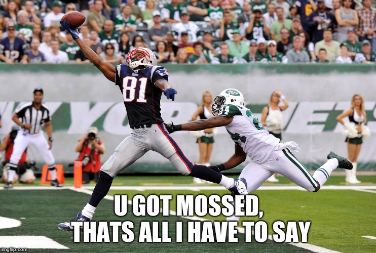 u got Mossed | U GOT MOSSED, THATS ALL I HAVE TO SAY | image tagged in randy savage | made w/ Imgflip meme maker
