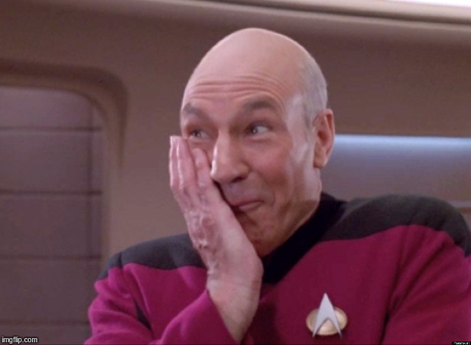 Naughty Picard | . | image tagged in naughty picard | made w/ Imgflip meme maker