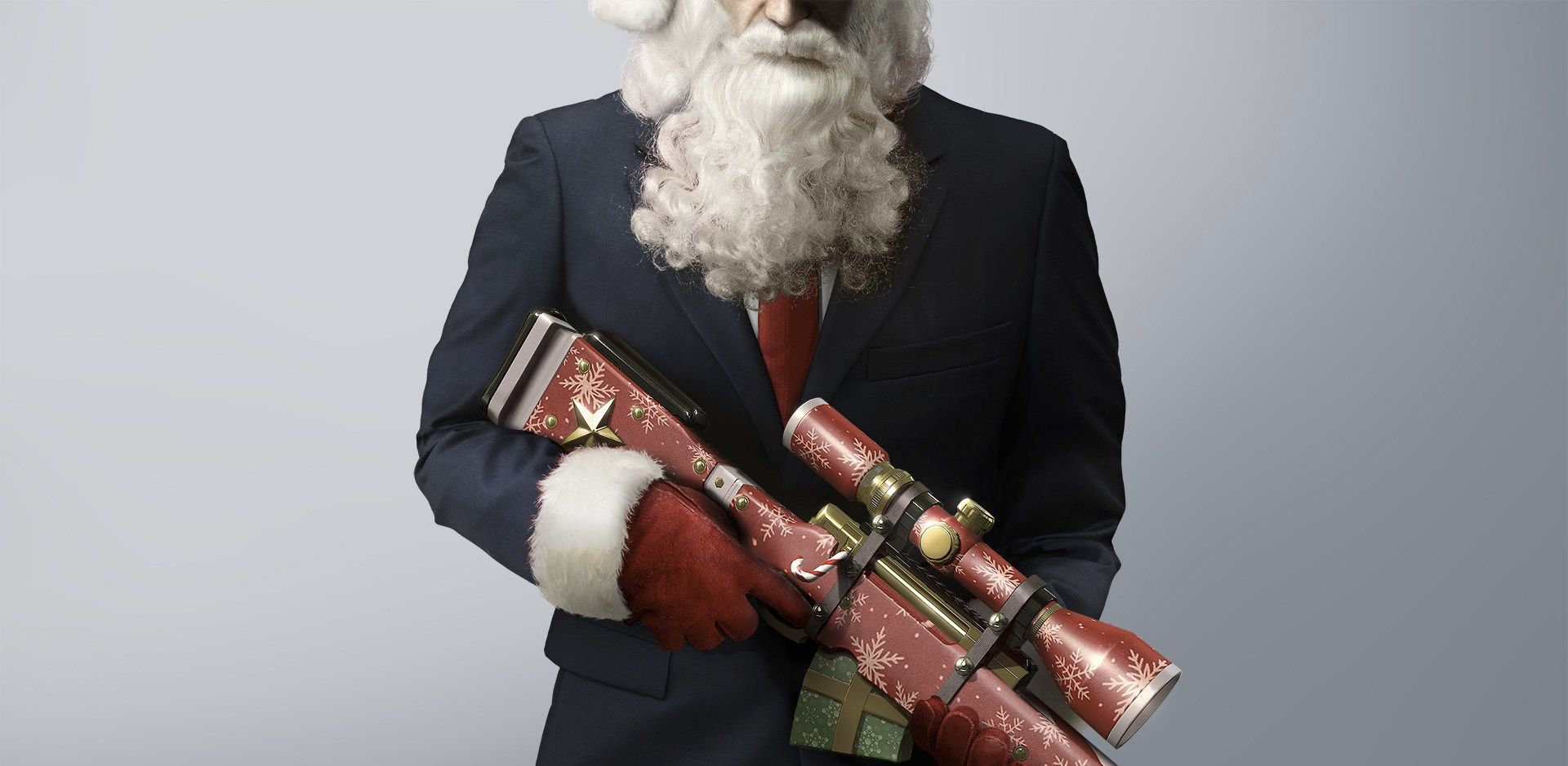 High Quality Hitman Santa Blank Meme Template