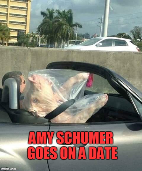 wtf | AMY SCHUMER GOES ON A DATE | image tagged in wtf,amy schumer | made w/ Imgflip meme maker