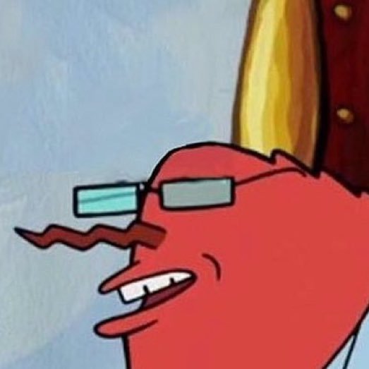 Mr. Krabs Glasses Blank Meme Template