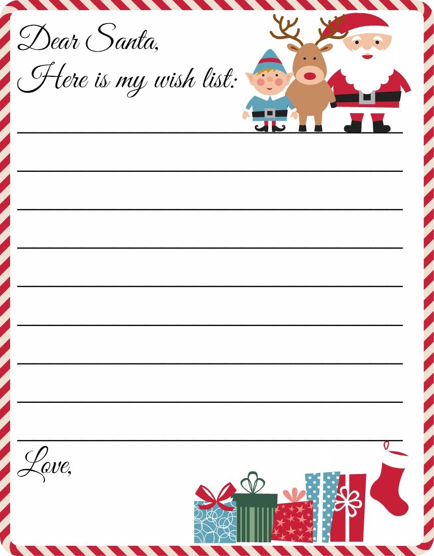 Wish List to Santa Blank Meme Template