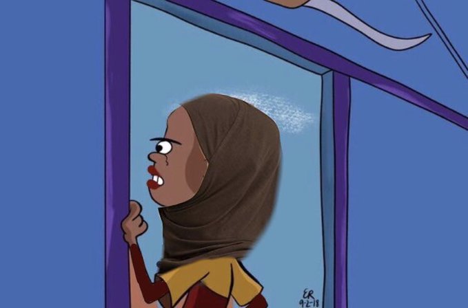 Nosey Muslim neighbor Blank Meme Template